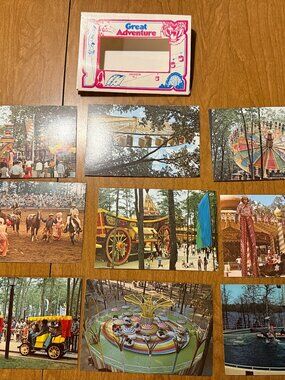 Vintage Great Adventure Jackson NJ Postcard Set (9 cards)